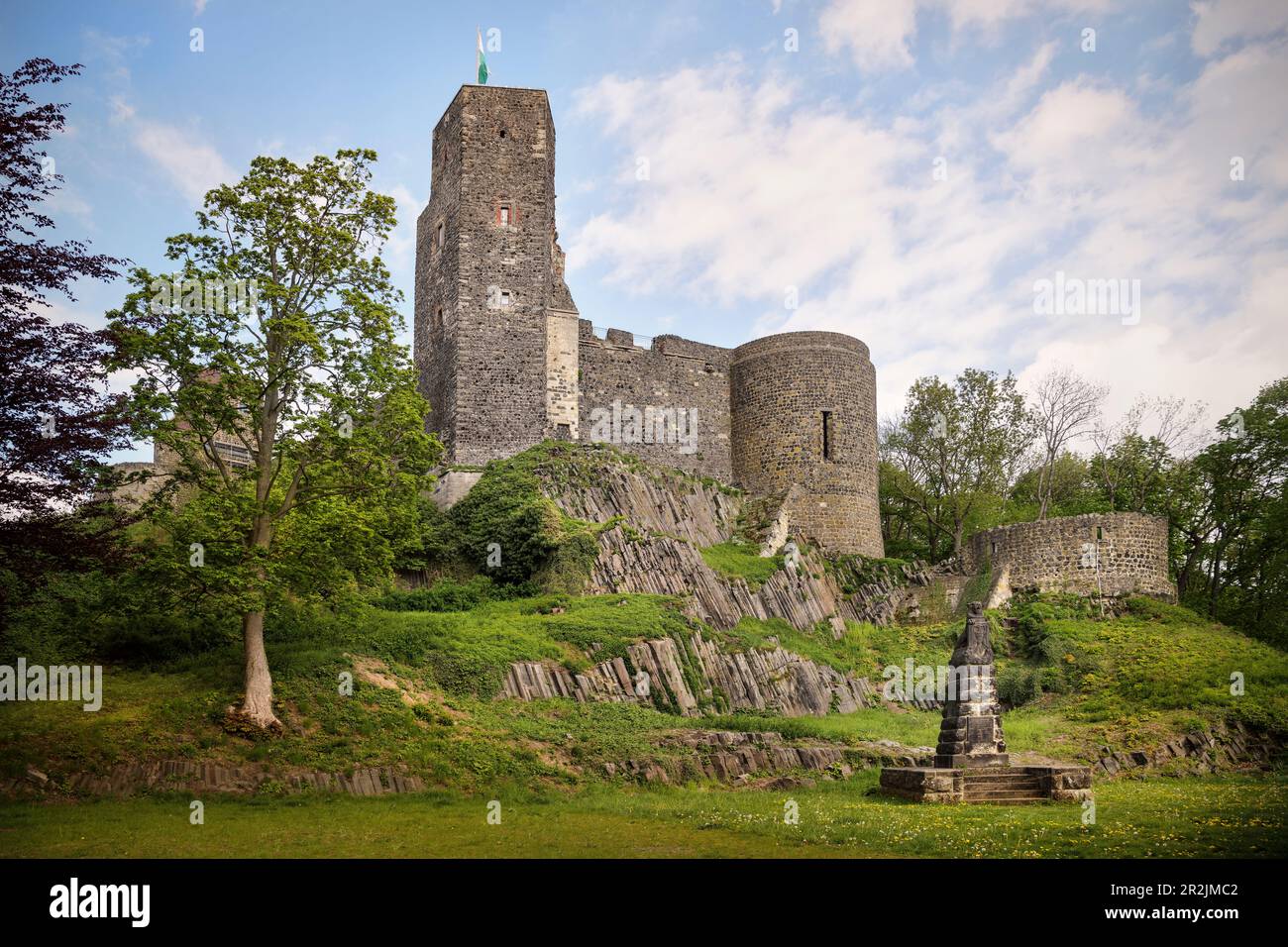 Château de Stolpen, petite ville de Saxe, région des montagnes de la Suisse saxonne-est de l'Ore, Saxe, Allemagne, Europe Banque D'Images