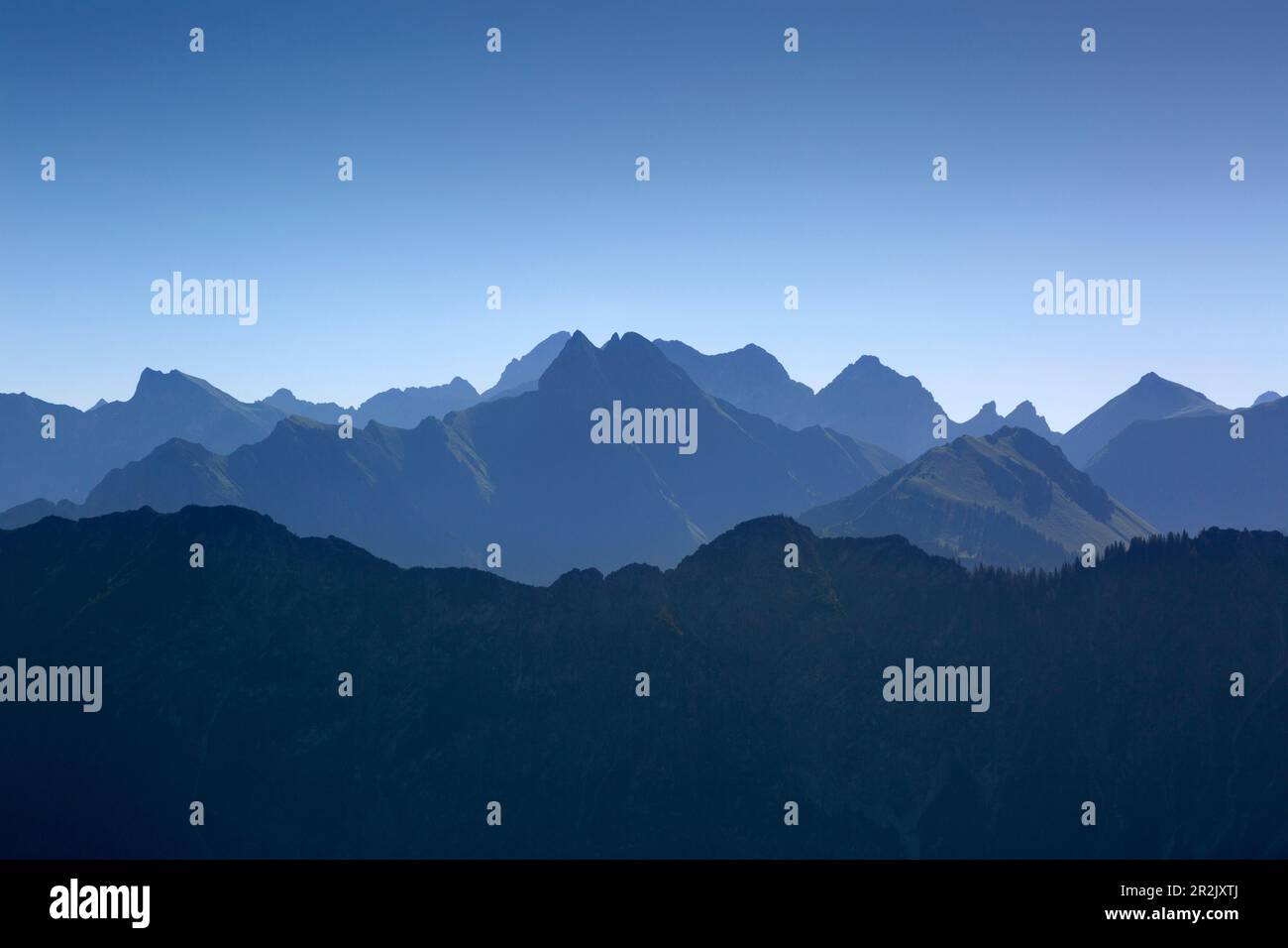 Allgäu Alpes, Allgäu, Bavière, Allemagne Banque D'Images