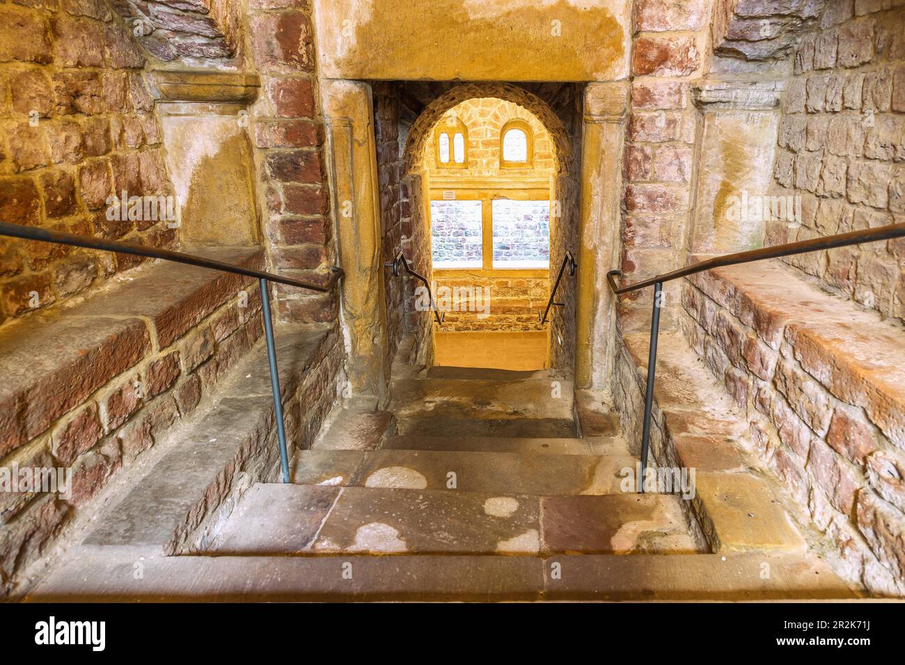 Speyer ; cour juive avec musée Schpira et mikveh, bain rituel juif Banque D'Images