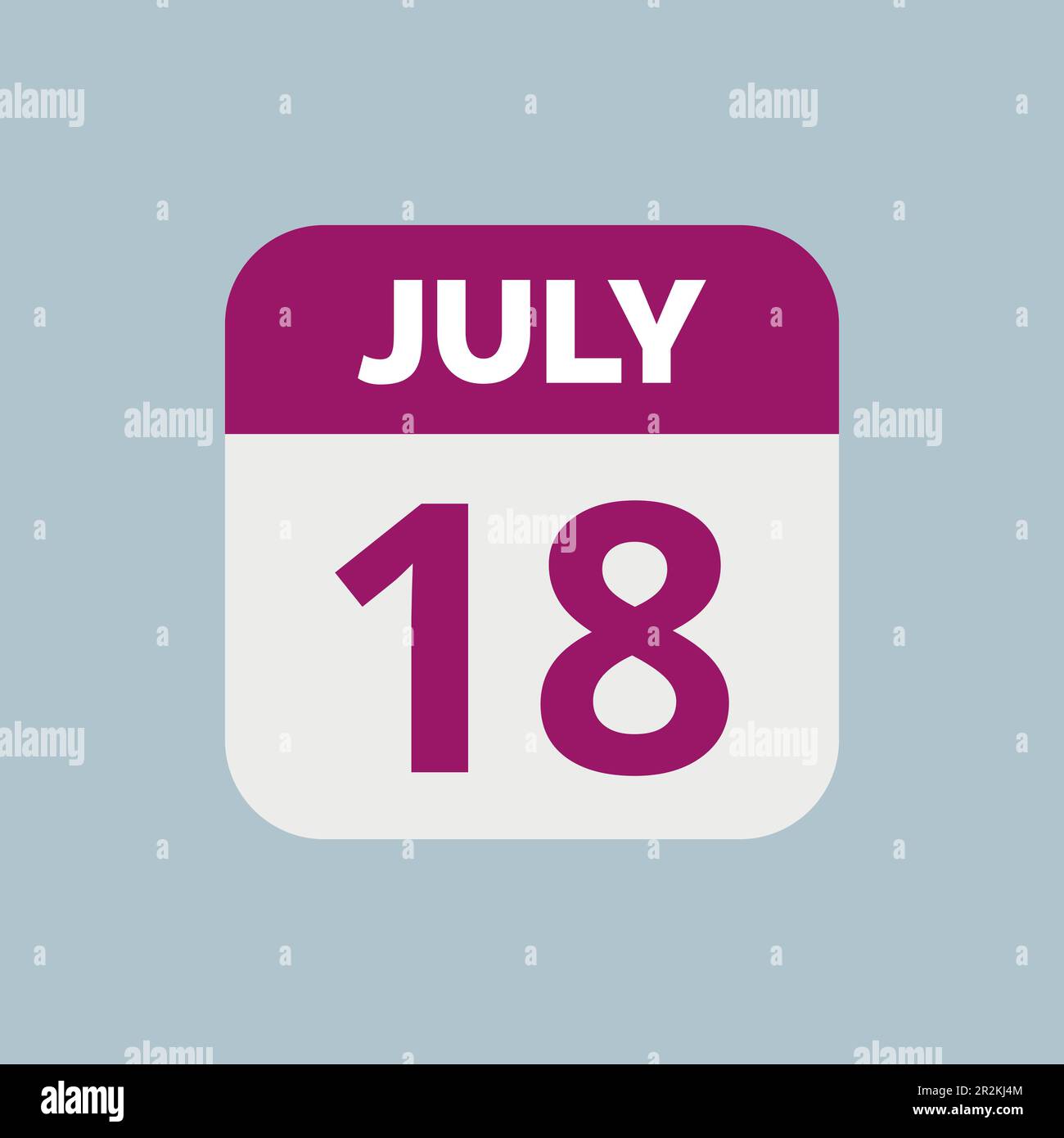 18 juillet Banque d'images vectorielles - Alamy