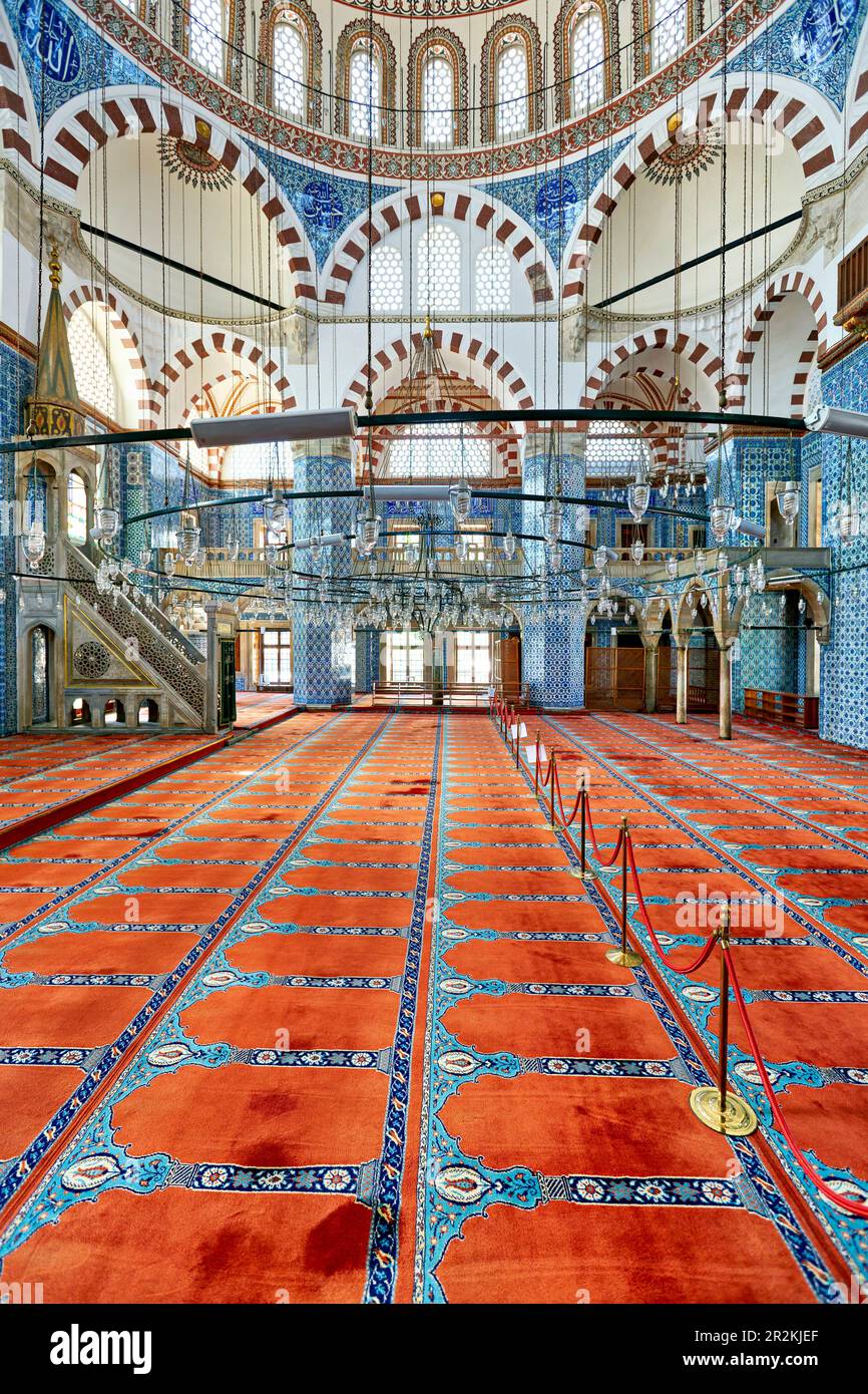 Istanbul Turquie. Mosquée Rüstem Pasha Banque D'Images