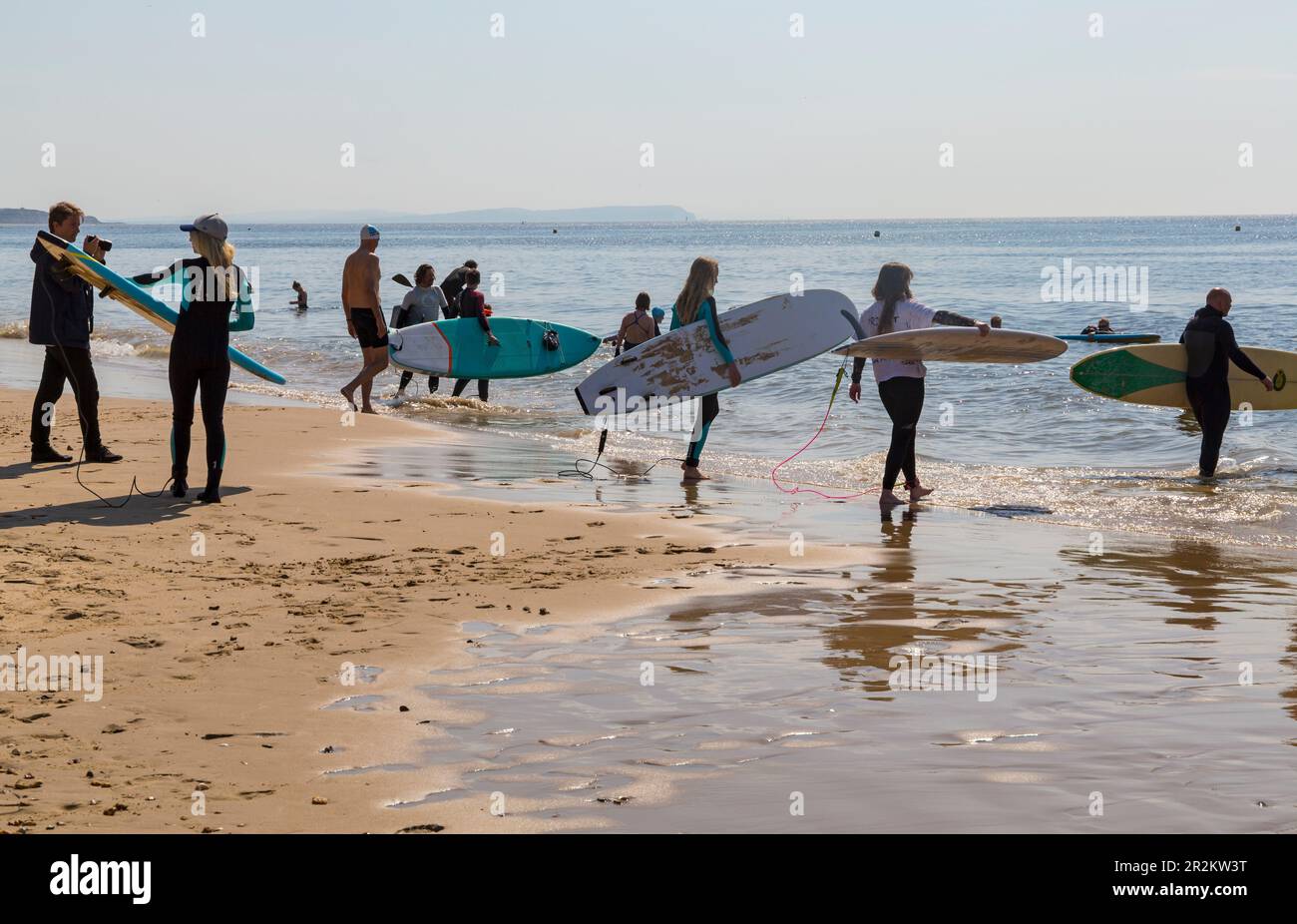 Boscombe, Bournemouth, Dorset, Royaume-Uni. 20th mai 2023. Les surfeurs contre les eaux usées ont manifesté à Boscombe, à Bournemouth, pour protester contre les eaux usées déversées dans la mer. Crédit : Carolyn Jenkins/Alay Live News Banque D'Images