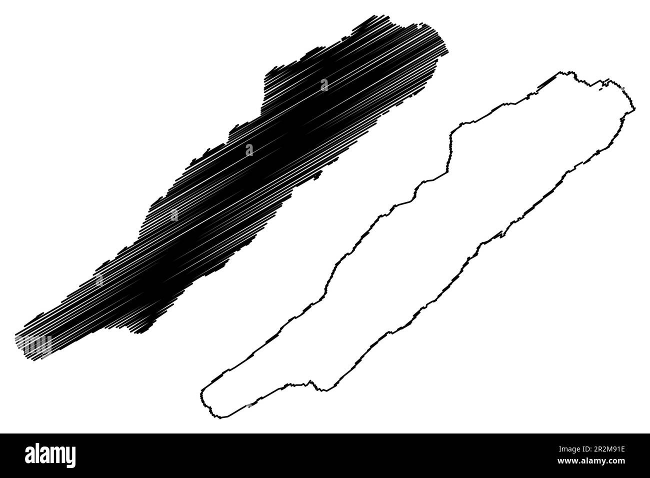 Lac de Neuchâtel (Confédération suisse, Suisse) carte illustration