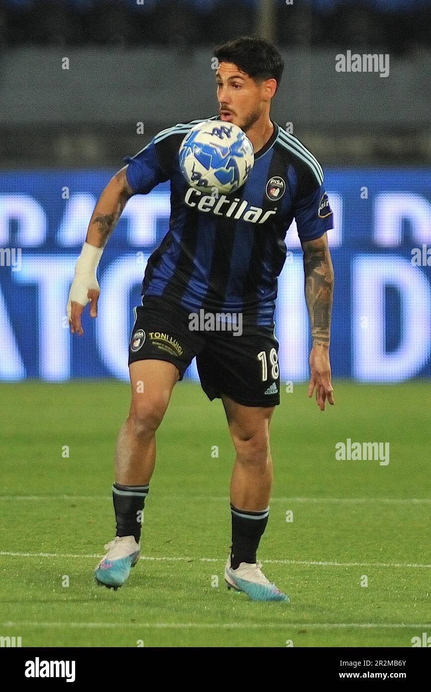 Arena Garibaldi, Pise, Italie, 19 mai 2023, Giuseppe Mastinu (Pisa) pendant AC Pisa vs SPAL - match de football italien série B. Banque D'Images