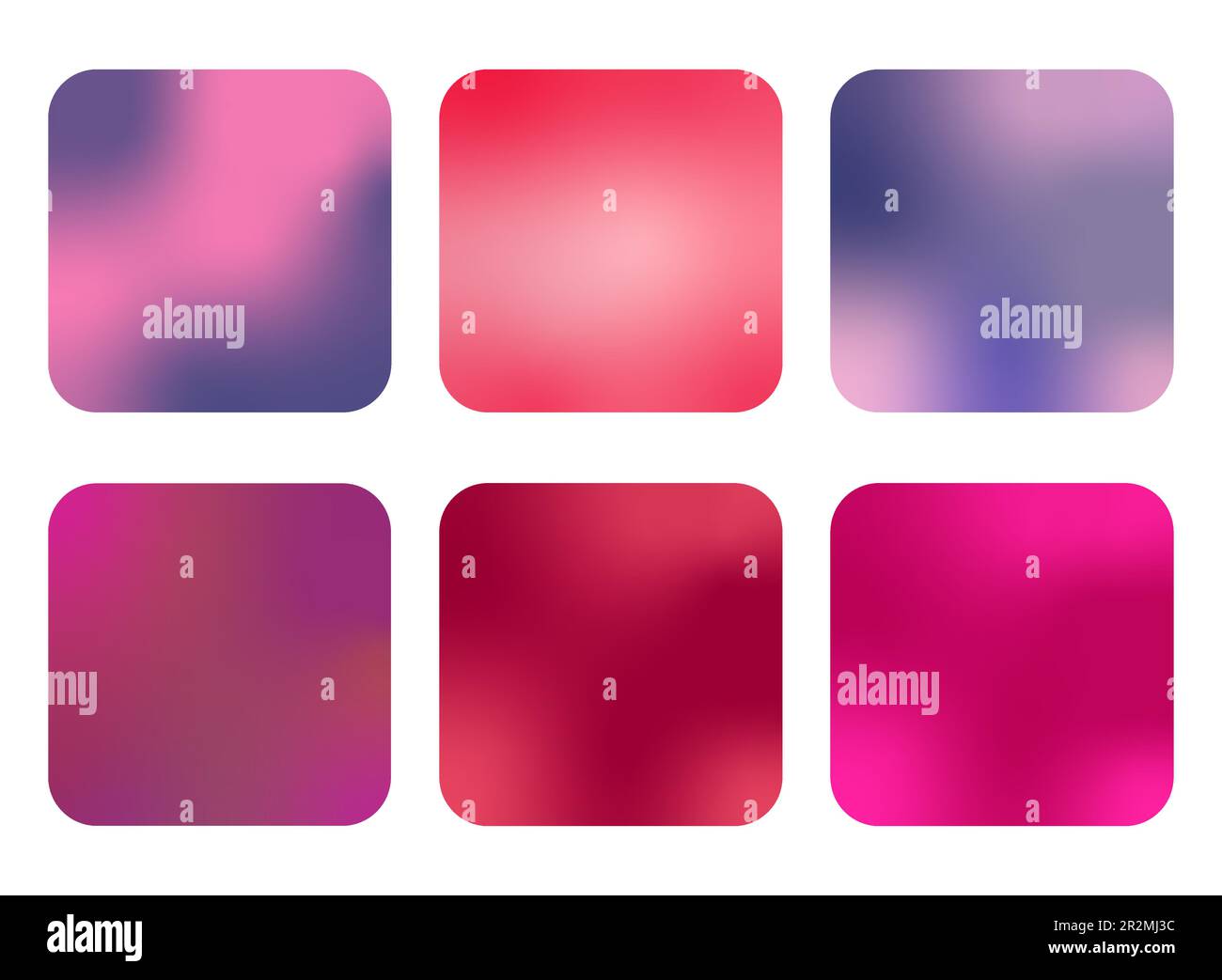 Ensemble de tendances de gradient de couleur vive. Conception vectorielle en arrière-plan Illustration de Vecteur