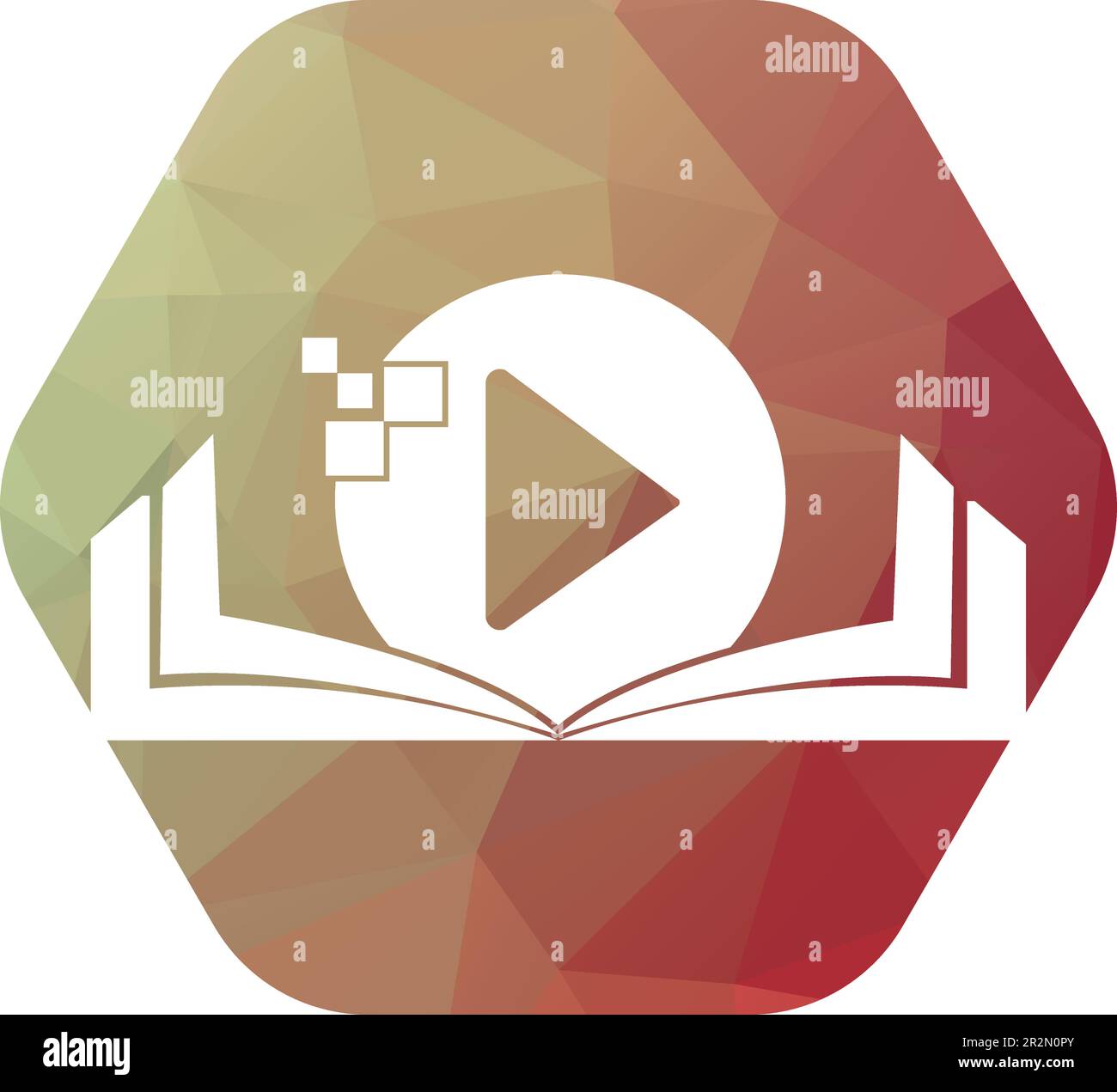 Modèle d'icône de conception de logo de support de livre. Illustration du logo de lecture de livre Illustration de Vecteur