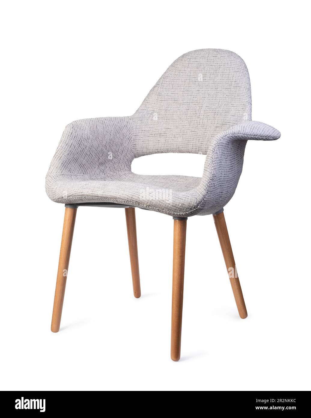 Fauteuil isolé sur fond blanc Banque D'Images