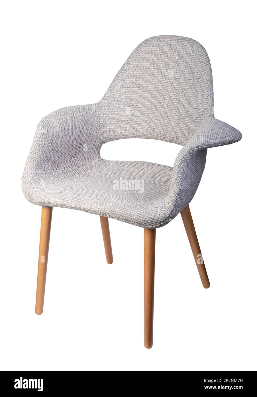 Fauteuil isolé sur fond blanc Banque D'Images