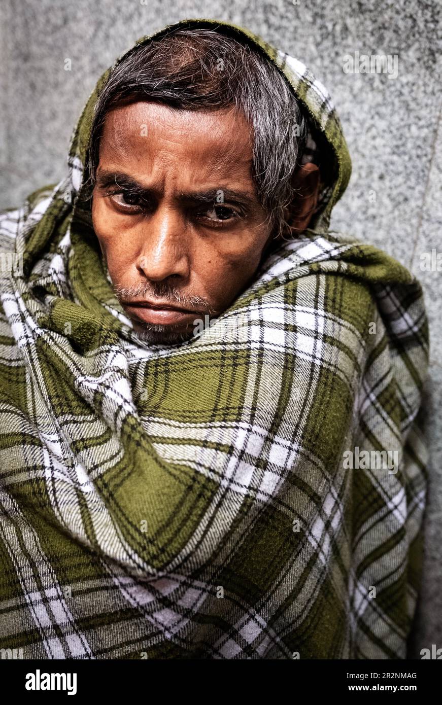 Résident de la maison pour les mourants à Kolkata, Inde Banque D'Images