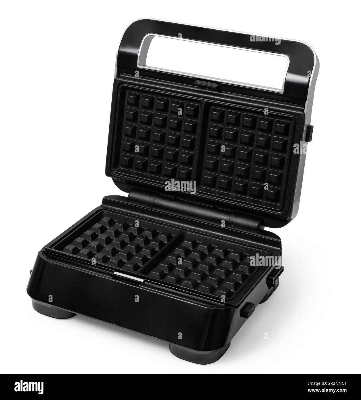 Gaufrier machine sur un fond blanc Banque D'Images