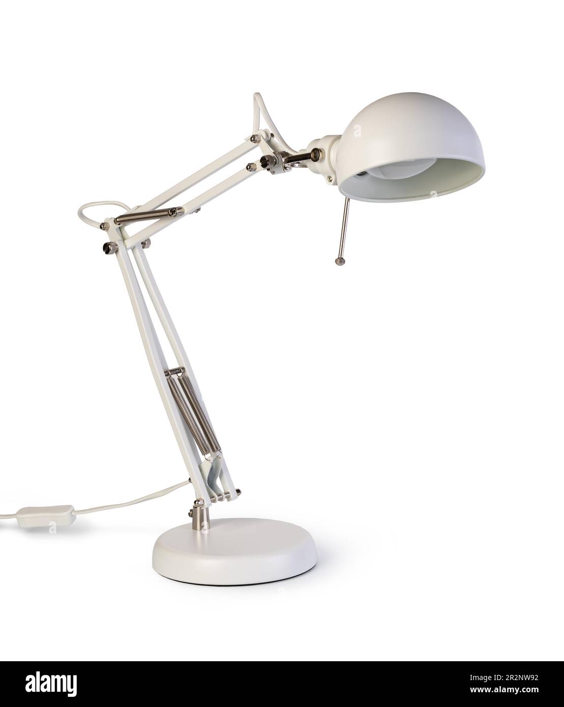 Lampe de table isolé sur fond blanc Banque D'Images