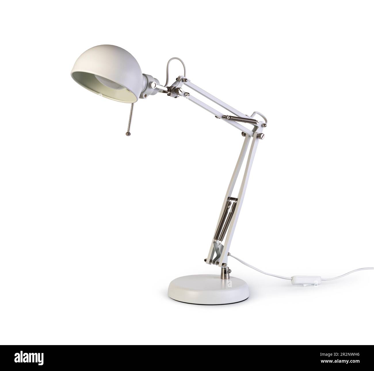 Lampe de table isolé sur fond blanc Banque D'Images