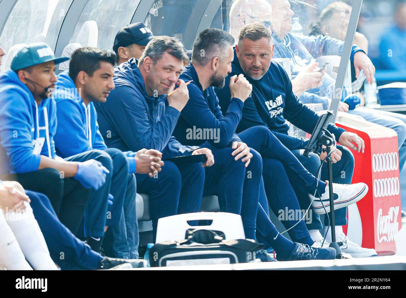 Berlin, Allemagne. 20th mai 2023. Firo : 20.05.2023, football, 1st ligue, 1st Bundesliga, Hertha BSC Berlin - VfL Bochum coach Pal Dardei (Hertha BSC Berlin) sur le banc crédit: dpa/Alay Live News Banque D'Images