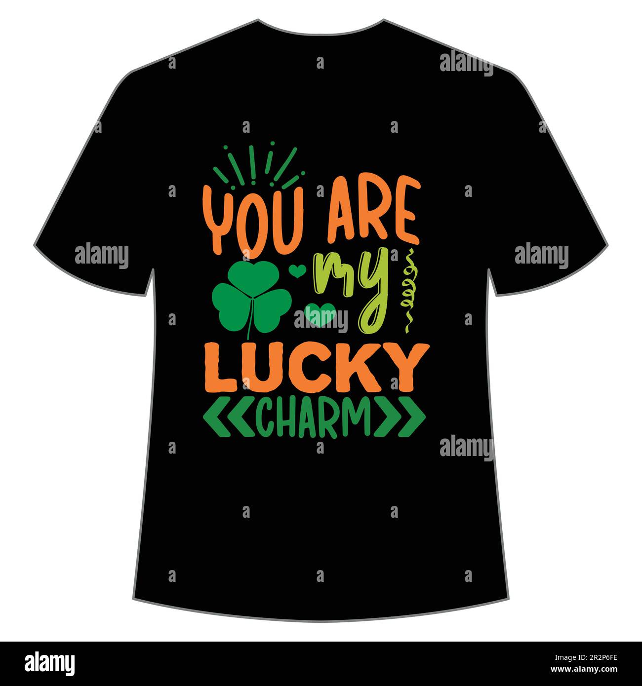 St. Patrick's Day shirt Design Print Template, Lucky Charms, irlandais, tout le monde a un peu de chance Typographie Design Illustration de Vecteur