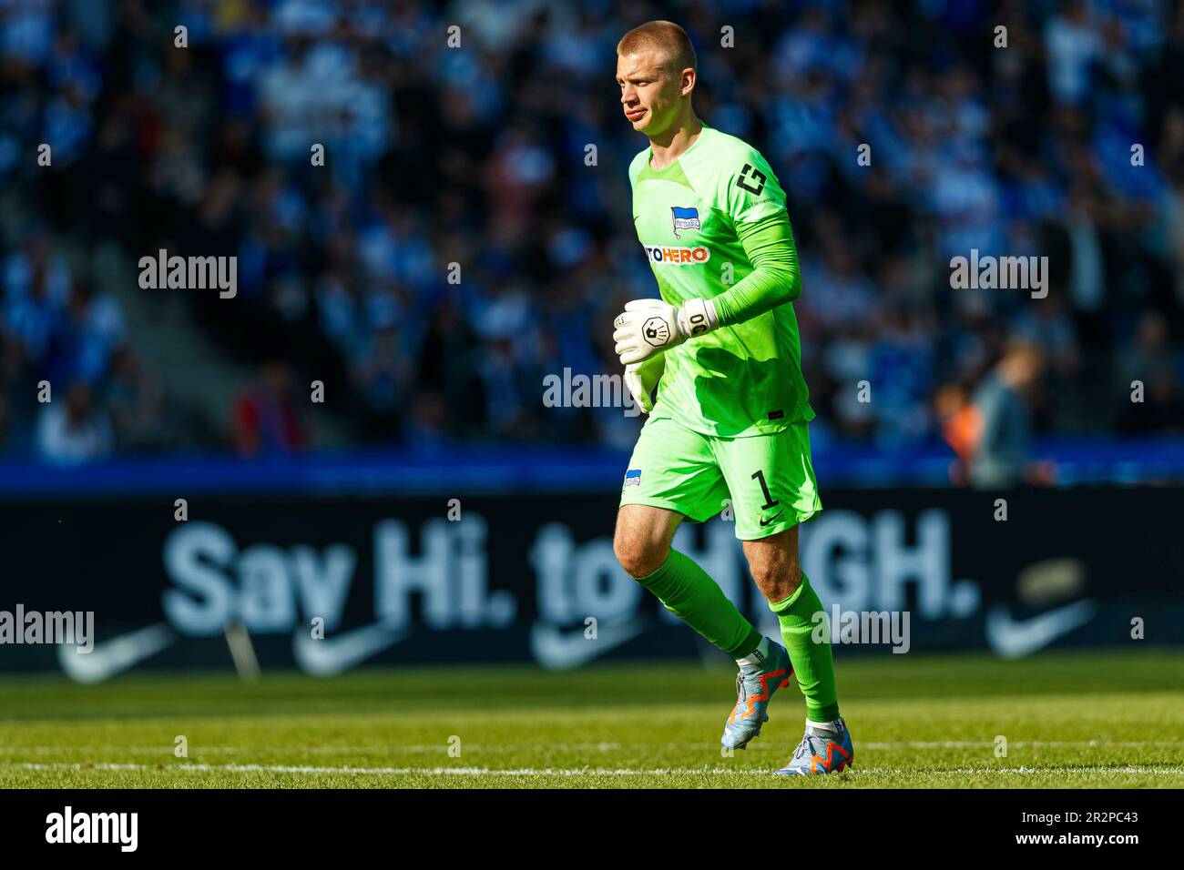 Berlin, Allemagne. 20th mai 2023. Firo : 05/20/2023, football, 1st ligue, 1st Bundesliga, Hertha BSC Berlin - VfL Bochum Oliver Christensen (Hertha BSC Berlin) chiffre entier, crédit: dpa/Alay Live News Banque D'Images