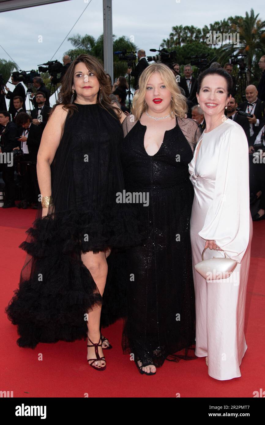 Cannes, France. 20th mai 2023. Francesca Scorsese, Cathy Scorsese, Domenica Cameron-Scorsese assister à la première Killers of the Flower Moon dans le cadre du Festival de Cannes 76th à Cannes, France sur 20 mai 2023. Photo d'Aurore Marechal/ABACAPRESS.COM crédit: Abaca Press/Alay Live News Banque D'Images