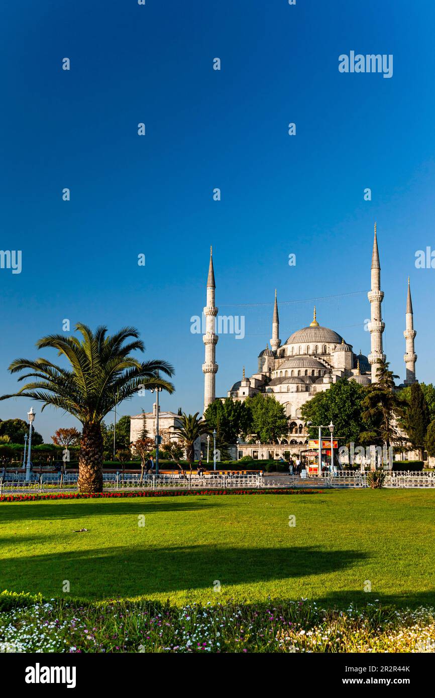 Mosquée bleue (mosquée sultan ahmed), mosquée impériale ottomane, zones historiques d'Istanbul, place Sultanahmet, Istanbul, Turquie Banque D'Images