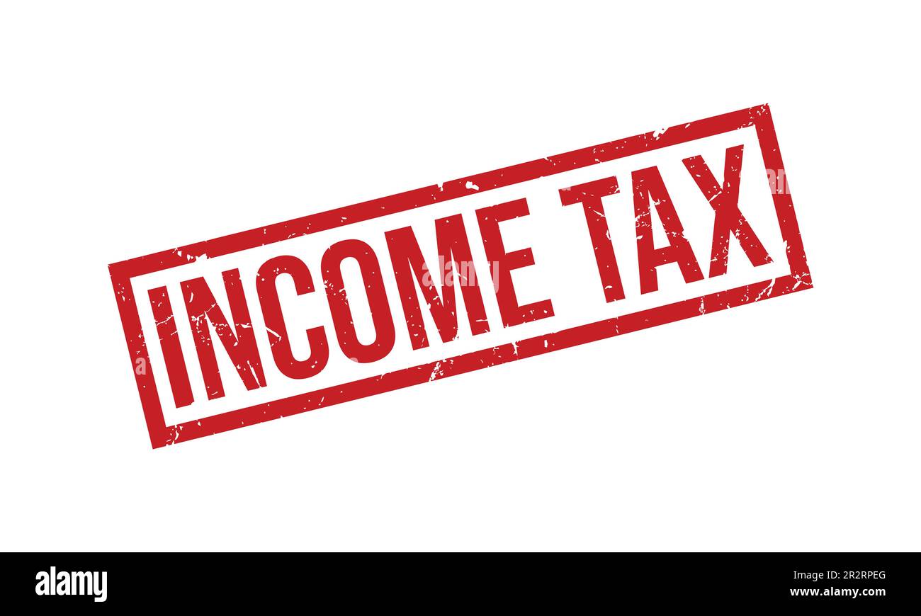 Impôt sur le revenu caoutchouc cachet vecteur Illustration de Vecteur