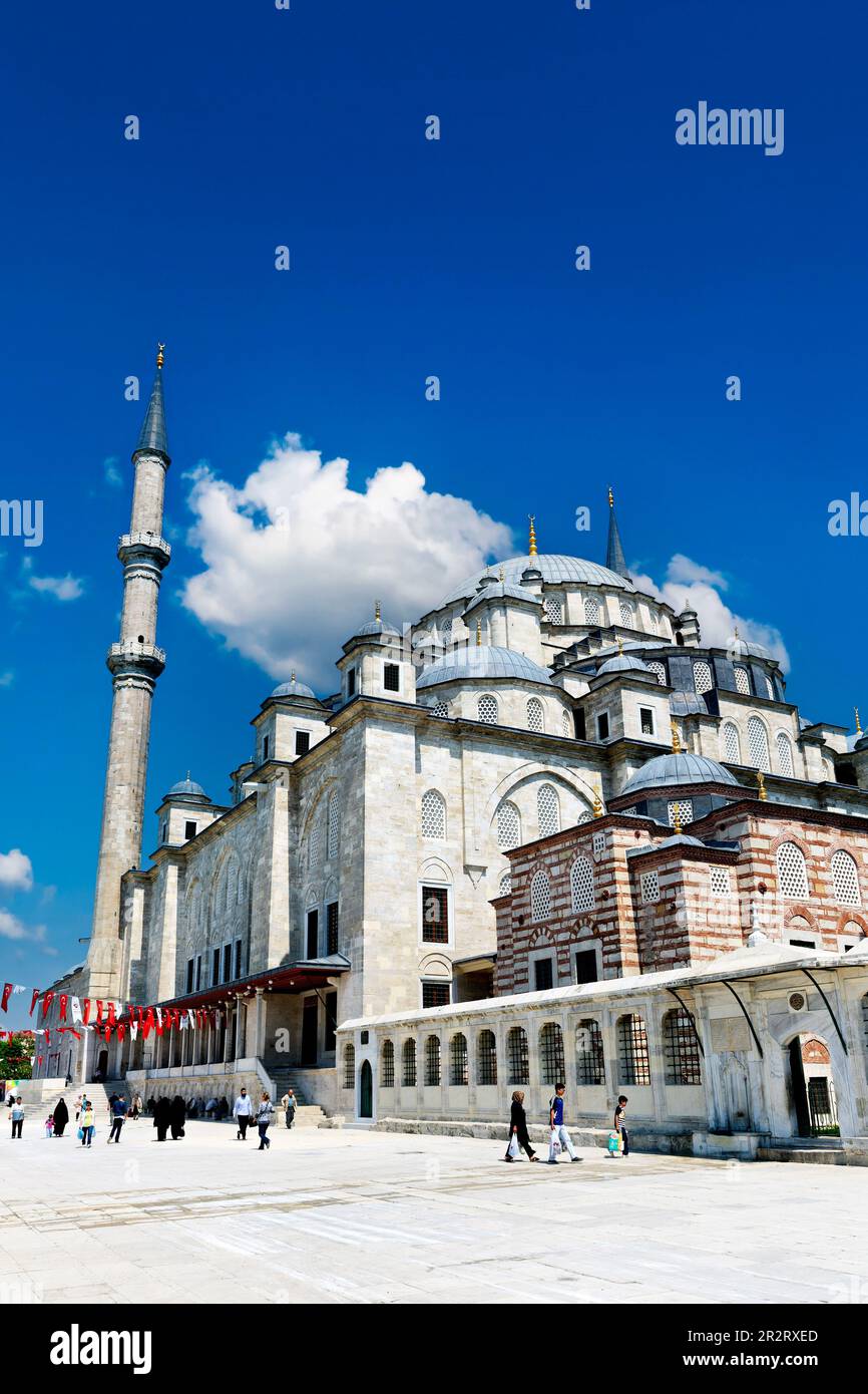 Istanbul Turquie. La mosquée Fatih Banque D'Images