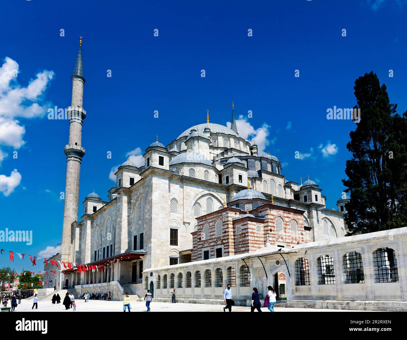 Istanbul Turquie. La mosquée Fatih Banque D'Images