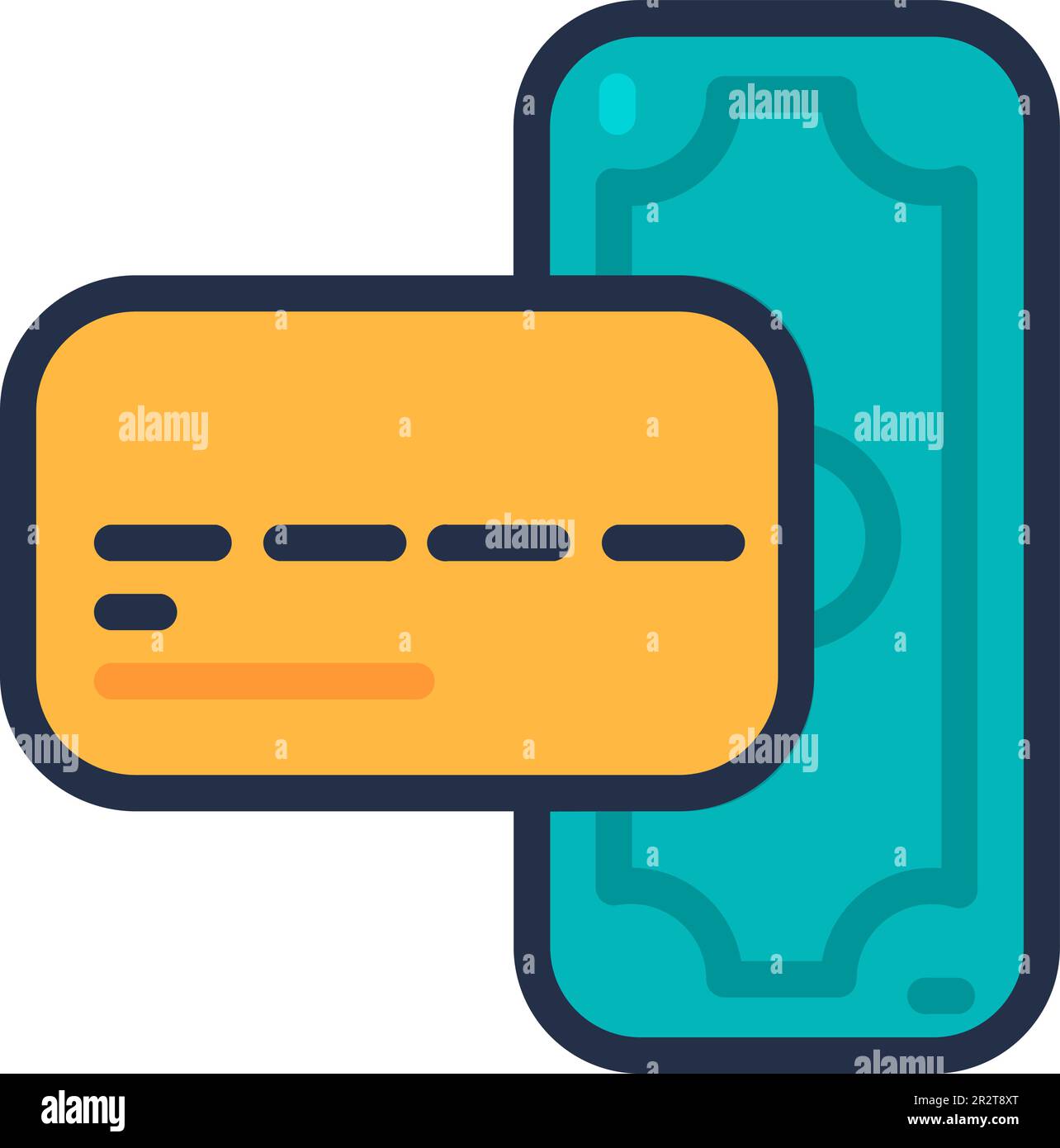 Carte bancaire en plastique pour réaliser des économies et des achats dans les boutiques électroniques en ligne. Paiement et règlements pour les produits numériques. Protection fiable du compte bancaire Illustration de Vecteur