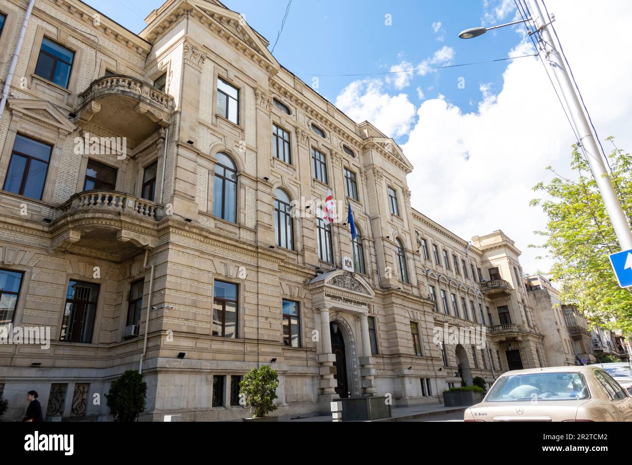 Le Palais de Justice, un bâtiment de la Cour suprême à Tbilissi, l'architecte Aleksander Szymkiewicz. Tbilissi Géorgie Banque D'Images