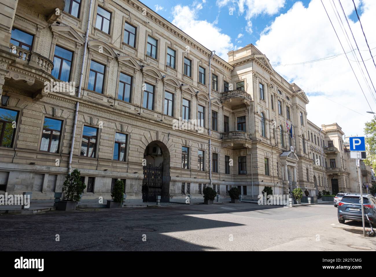 Le Palais de Justice, un bâtiment de la Cour suprême à Tbilissi, l'architecte Aleksander Szymkiewicz. Tbilissi Géorgie Banque D'Images