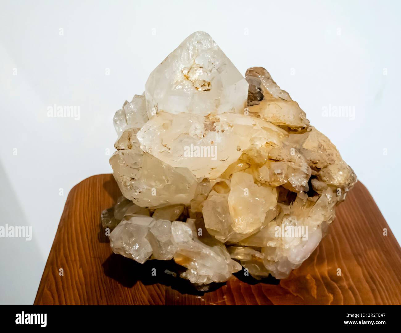 Amas de cristaux de montagne Kazbegi SiO2 Banque D'Images