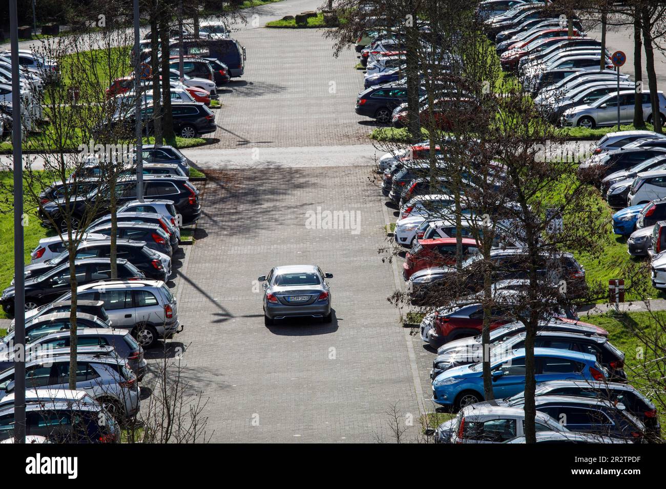 Park And Rideparkplatz Nähe Flughafen Köln www.alamyimages.fr