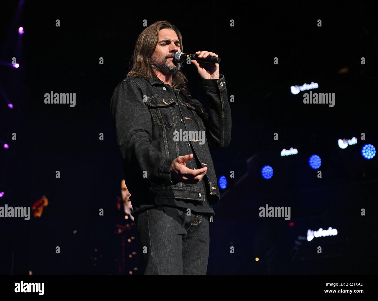 Sunrise FL, États-Unis. 20th mai 2023. Juanes se produit lors de l'Uforia Amor Un concert de la Musica à la FLA Live Arena sur 20 mai 2023 à Sunrise, en Floride. Crédit : Mpi04/Media Punch/Alamy Live News Banque D'Images