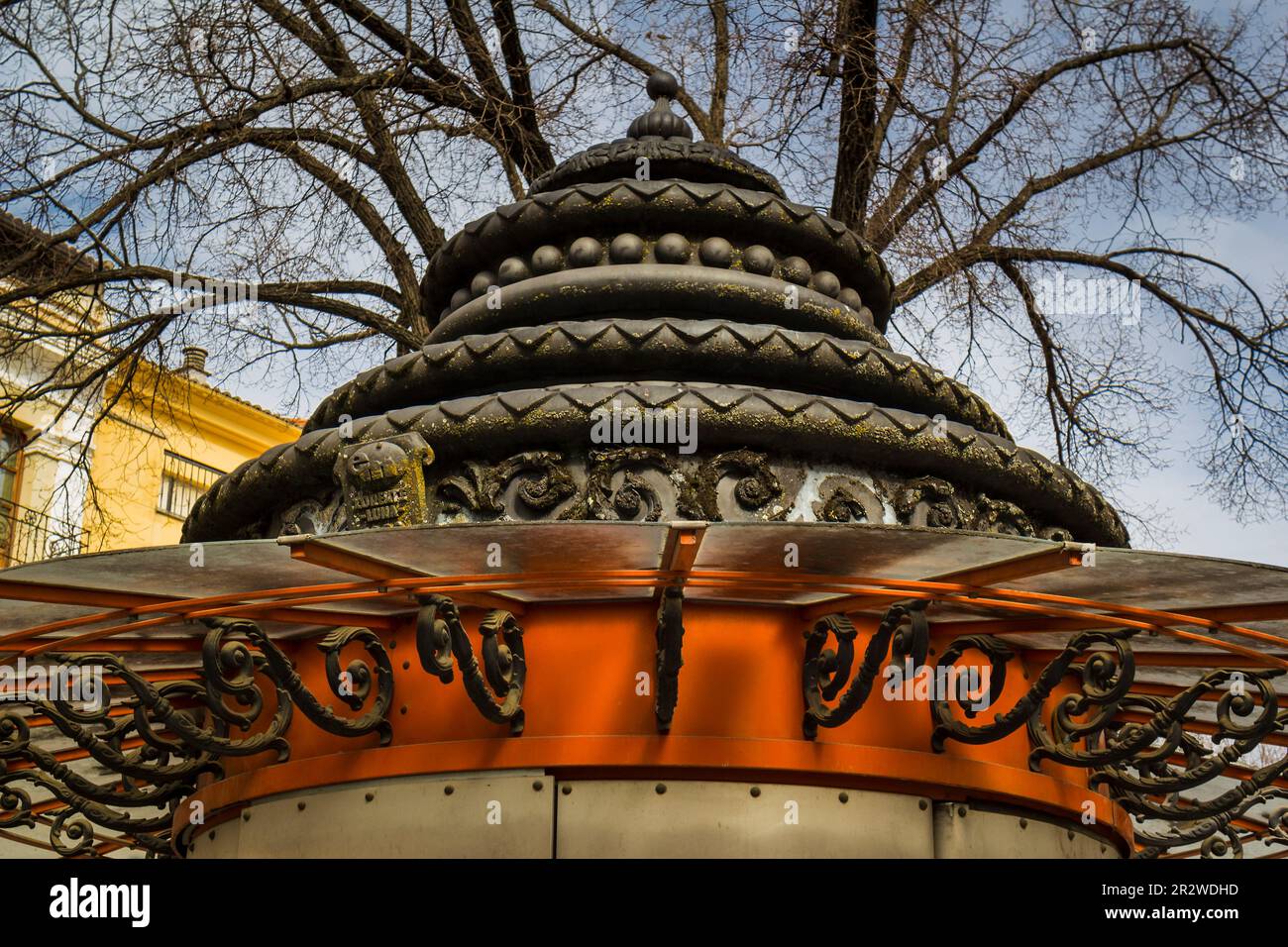 Ancien toit de kiosque, Espagne Banque D'Images