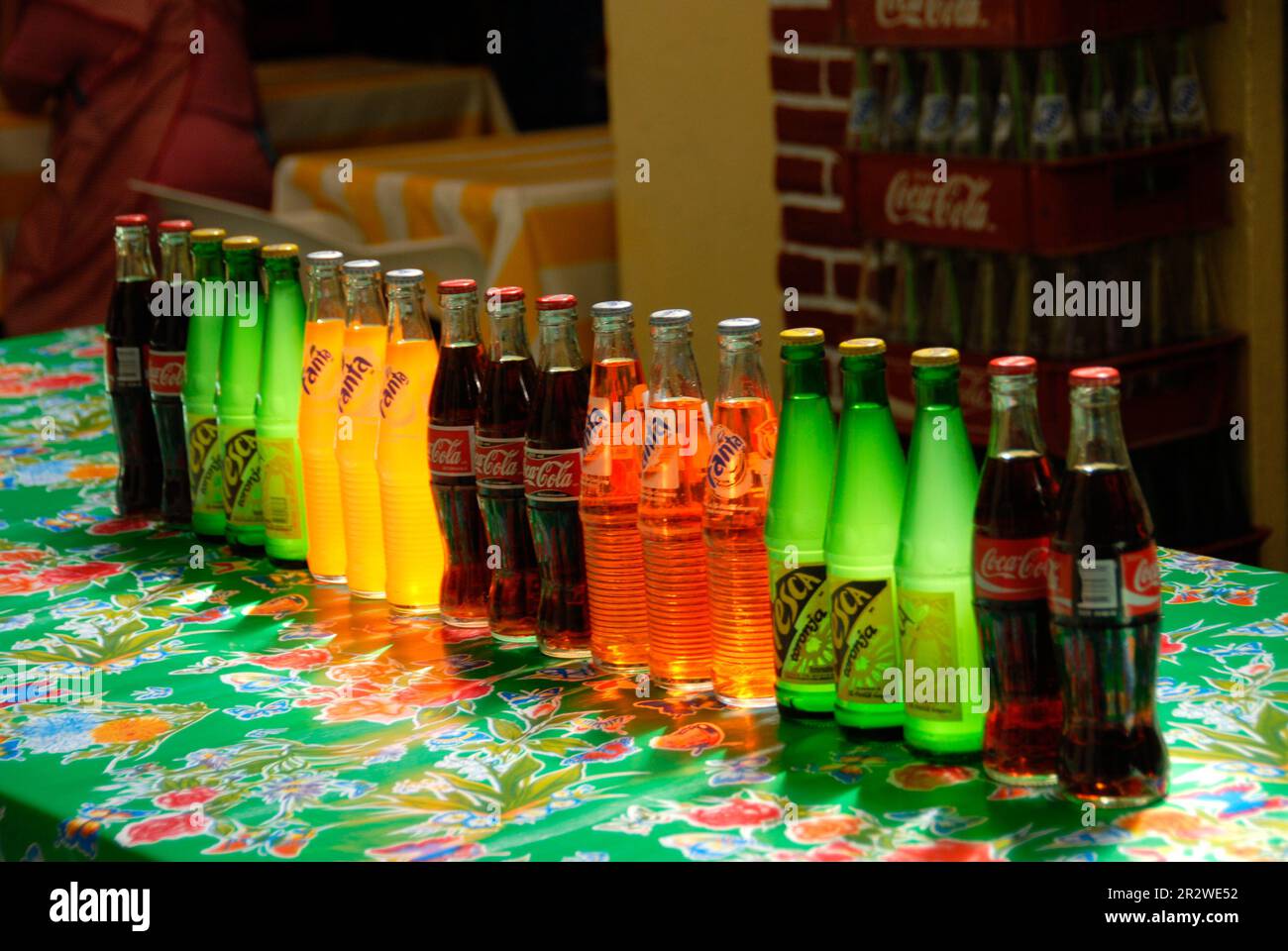 Assortiment de boissons à vendre au Chiapas, Mexique Banque D'Images