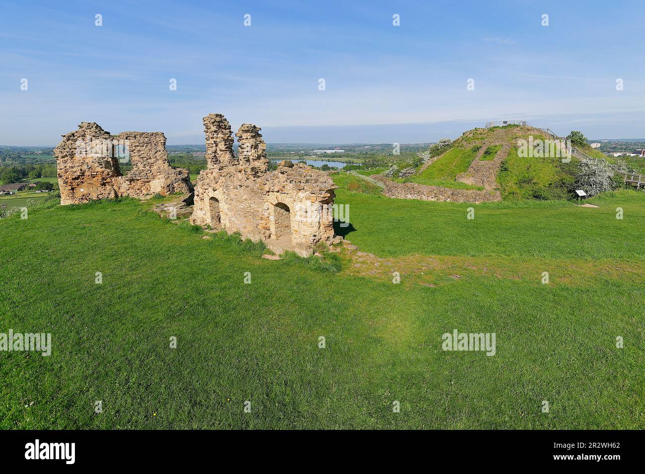 Château de Sandal près de Wakefield, West Yorkshire, Royaume-Uni Banque D'Images