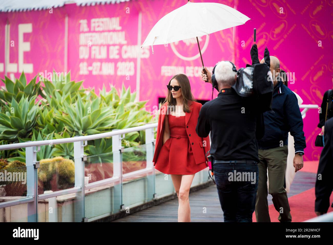 Cannes, France, 21th mai 2023, Nathalie Portman participe au festival annuel du film de Cannes 76th au Palais des Festivals (Credits photo: Giovanna Onofri) Banque D'Images