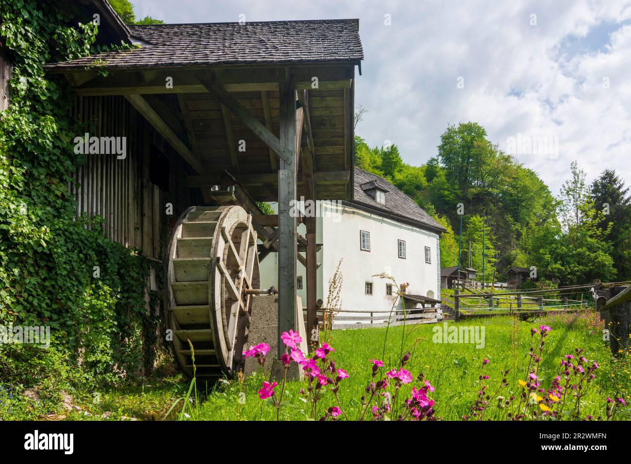 Bad Goisern am Hallstättersee: Moulin à eau Anzenaumühle à Salzkammergut, Oberösterreich, haute-Autriche, Autriche Banque D'Images