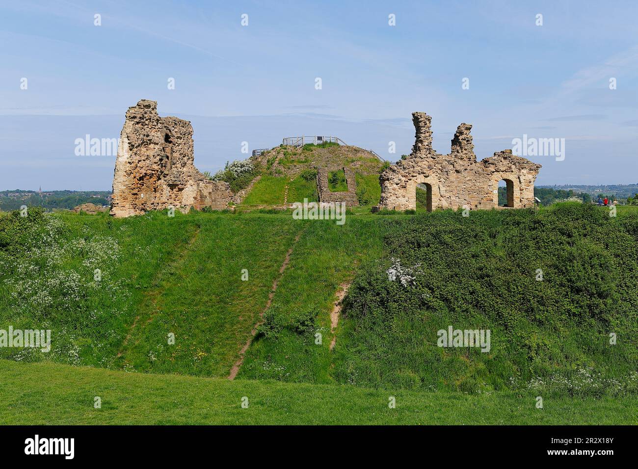 Château de Sandal près de Wakefield, West Yorkshire, Royaume-Uni Banque D'Images