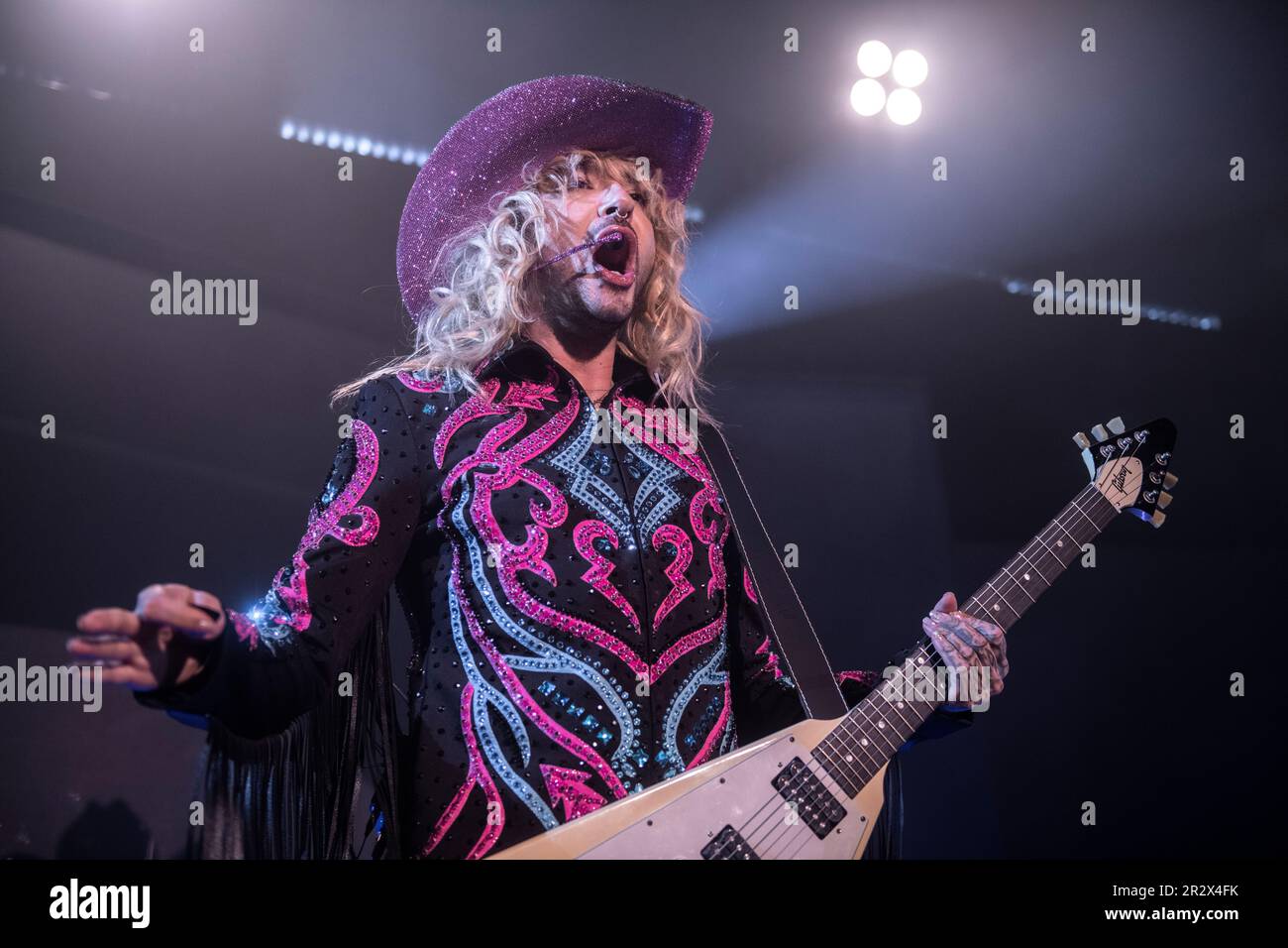 Tokio Hotel se produit à Sala Apolo, Barcelone, 12 mai 2023. Photographe: ALE Espaliat Banque D'Images