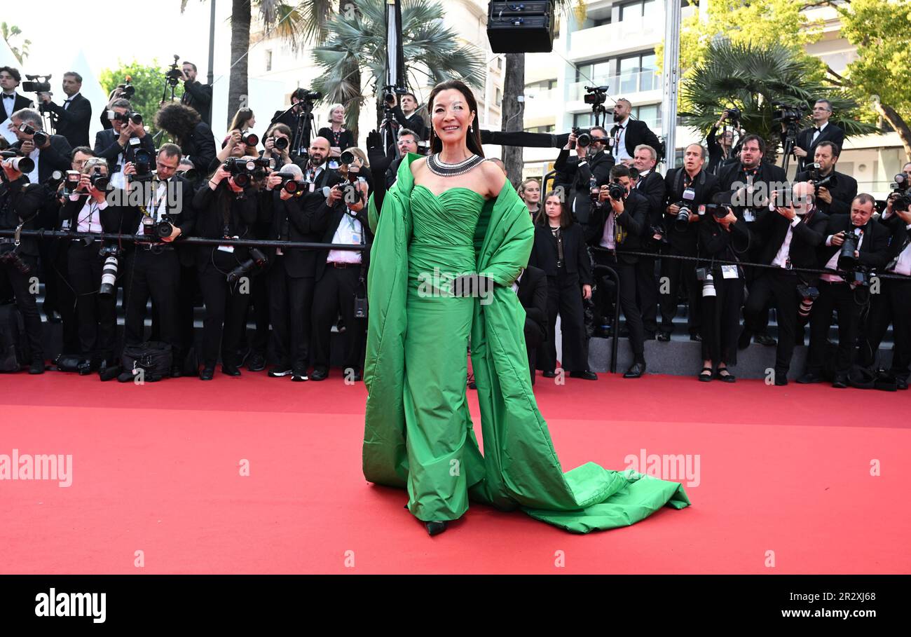 Cannes, France. 21st mai 2023. L'actrice malaisienne Michelle Yeoh assiste à la première de Firebrand au Festival de Cannes 76th au Palais des Festivals de Cannes, France, dimanche, 21 mai 2023. Photo de Rune Hellestad/ Credit: UPI/Alay Live News Banque D'Images