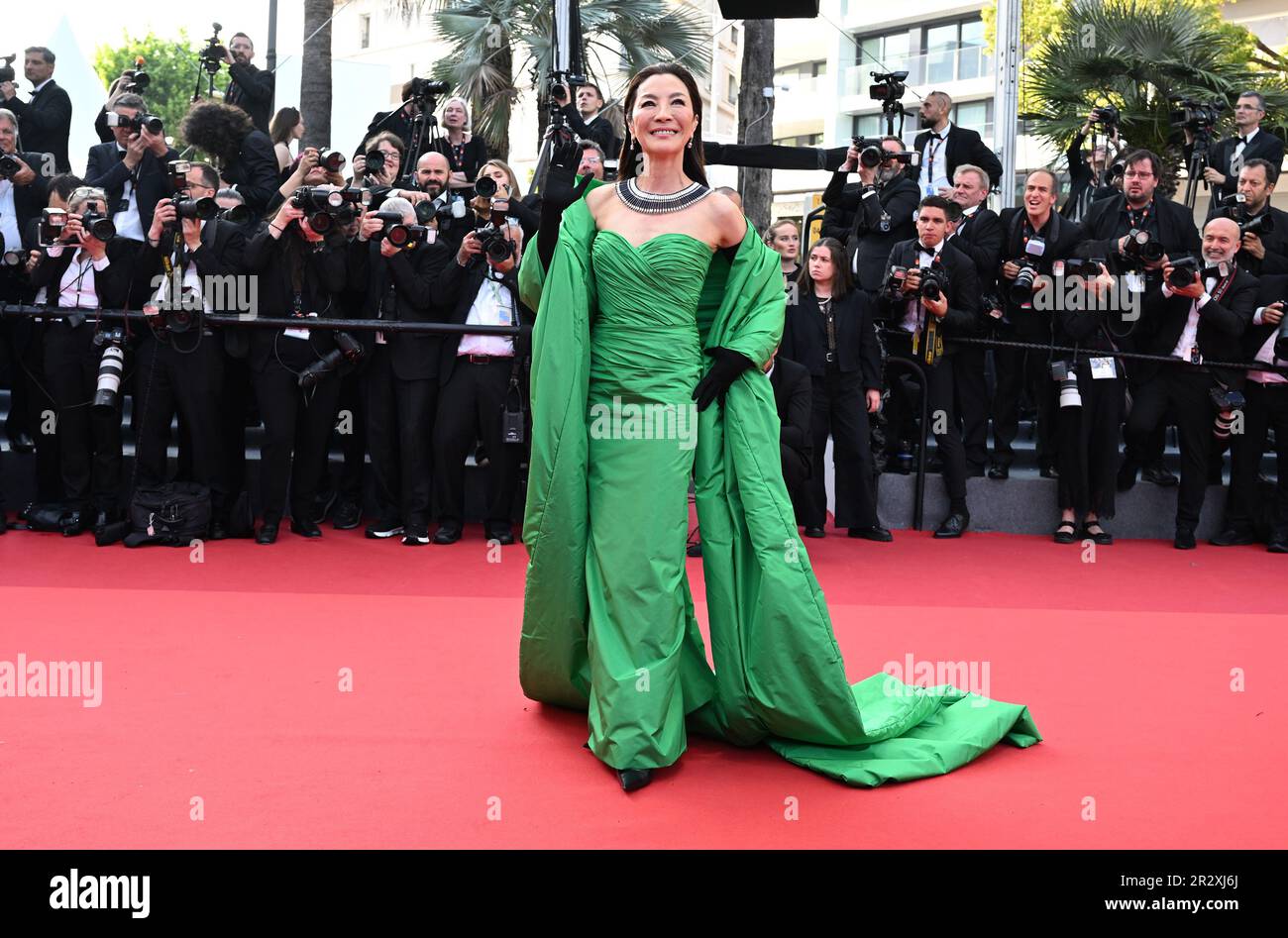 Cannes, France. 21st mai 2023. L'actrice malaisienne Michelle Yeoh assiste à la première de Firebrand au Festival de Cannes 76th au Palais des Festivals de Cannes, France, dimanche, 21 mai 2023. Photo de Rune Hellestad/ Credit: UPI/Alay Live News Banque D'Images