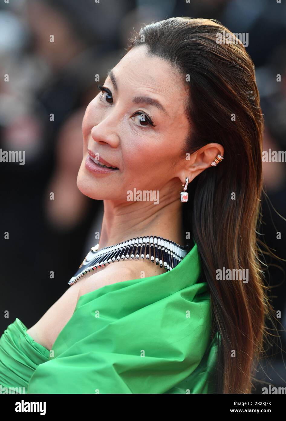 Cannes, France. 21st mai 2023. L'actrice malaisienne Michelle Yeoh assiste à la première de Firebrand au Festival de Cannes 76th au Palais des Festivals de Cannes, France, dimanche, 21 mai 2023. Photo de Rune Hellestad/ Credit: UPI/Alay Live News Banque D'Images