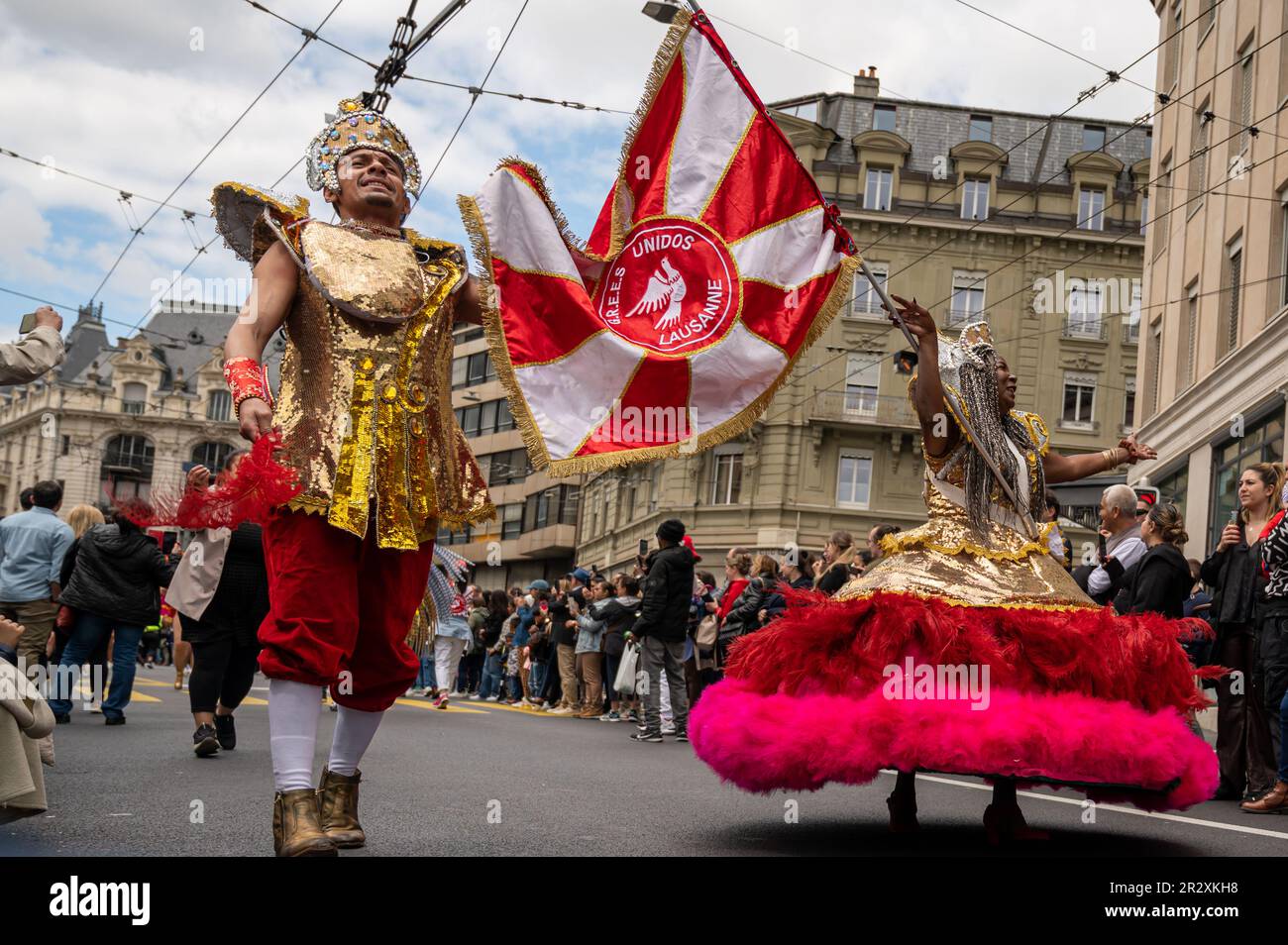 Lausanne , canton de Vaud, Suisse - 14 mai 2023 : SUISSE : participants au  Carnaval de Lausanne 2023 Photo Stock - Alamy