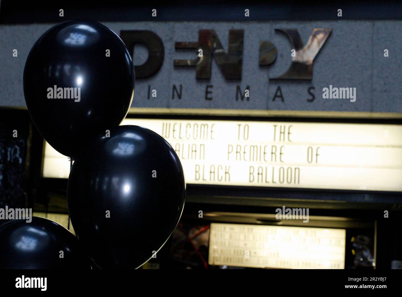 La première australienne de Black Balloon. Sydney, Australie. 27.02.08. Banque D'Images