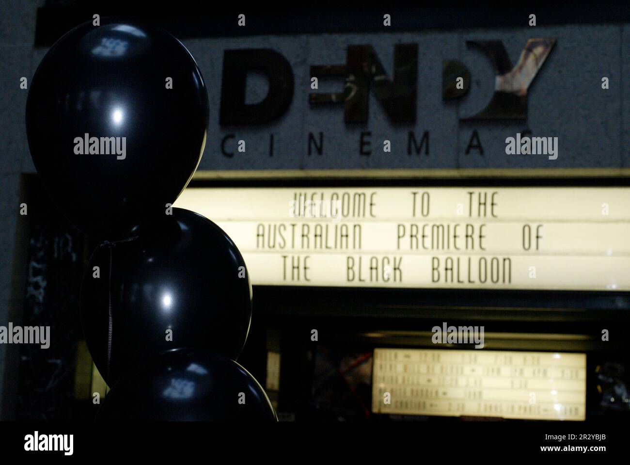 La première australienne de Black Balloon. Sydney, Australie. 27.02.08. Banque D'Images