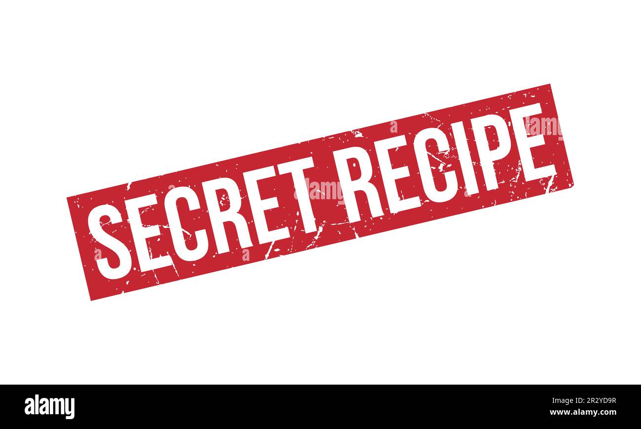 Secret Recipe caoutchouc Stamp Seal Vector Illustration de Vecteur