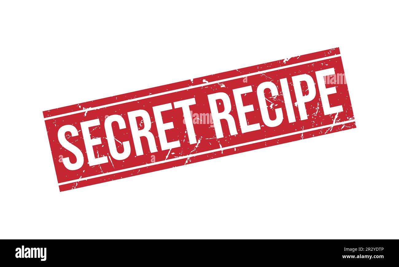 Secret Recipe caoutchouc Stamp Seal Vector Illustration de Vecteur