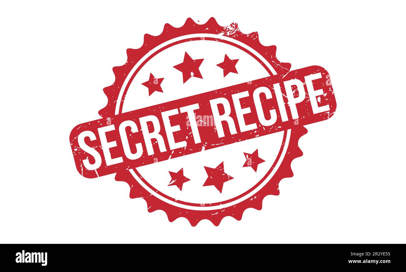 Secret Recipe caoutchouc Stamp Seal Vector Illustration de Vecteur