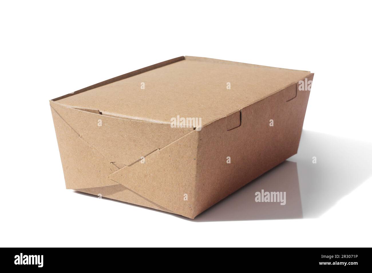 Bac à papier à emporter sur fond blanc Banque D'Images Bac à papier à emporter sur fond blanc Banque D'Images