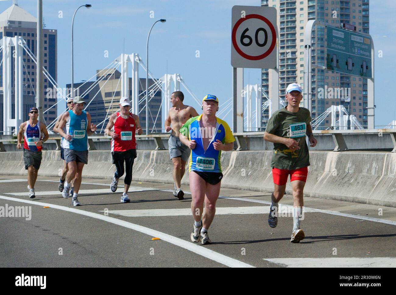 Le marathon public 2006 des Blackmores « Bridge Run » à Sydney, en Australie. Banque D'Images