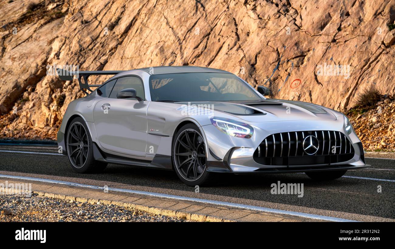 AMG - série GT noire Banque D'Images