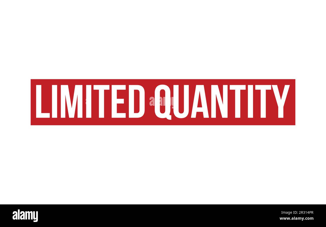 Vecteur de joint de tampon en caoutchouc de quantité limitée Illustration de Vecteur